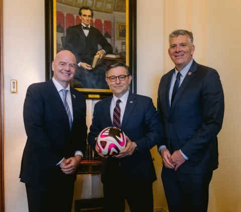 Members of Congress with President Infantino